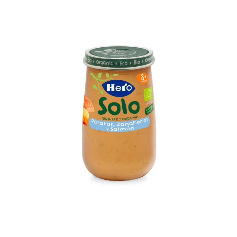 Hero Baby Solo Eco Patata Y Zanahoria Con Salmón 190G