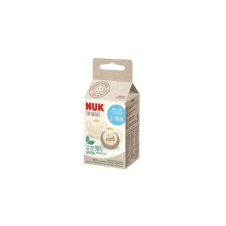 Nuk For Nature Chupete Silicona 6-18 Meses 2Uds