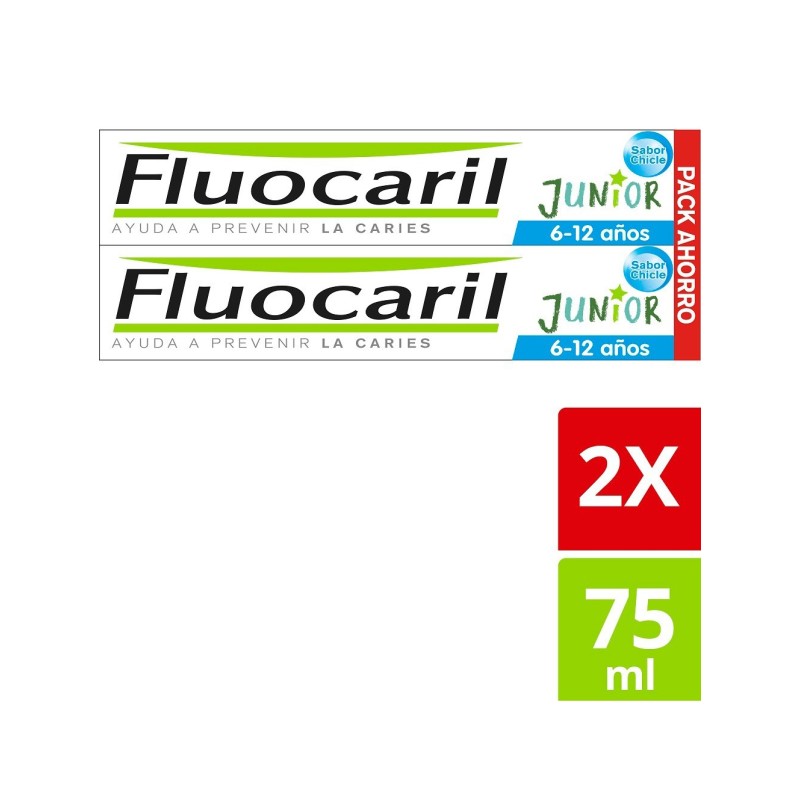 Fluocaril Gel Bubble Junior 6-12 2X75Ml