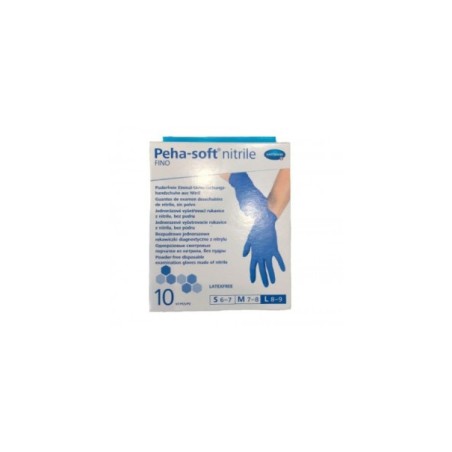 Guantes Peha-Soft Nitrilo Fino Talla M 10U