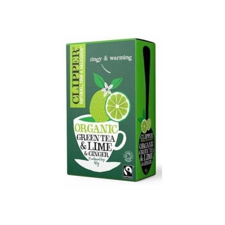 Cupper Tea Te Verde Lima Y Ginger 20 Sobres