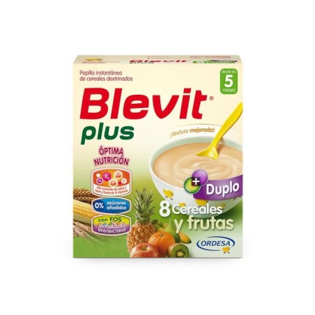 Blevit Plus Duplo 8 Cereales Y Frutas 2X300G