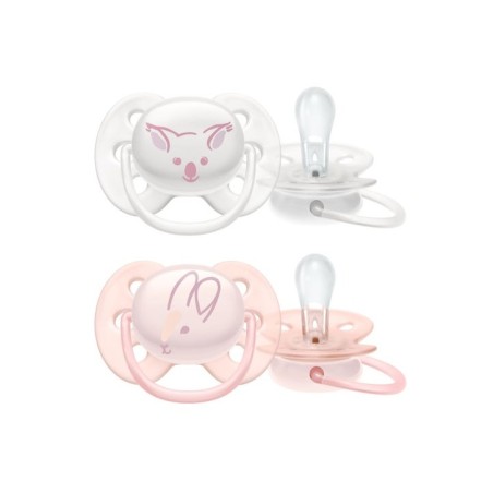 Avent Chupete Ultra Soft Decorado 0-6 Niña