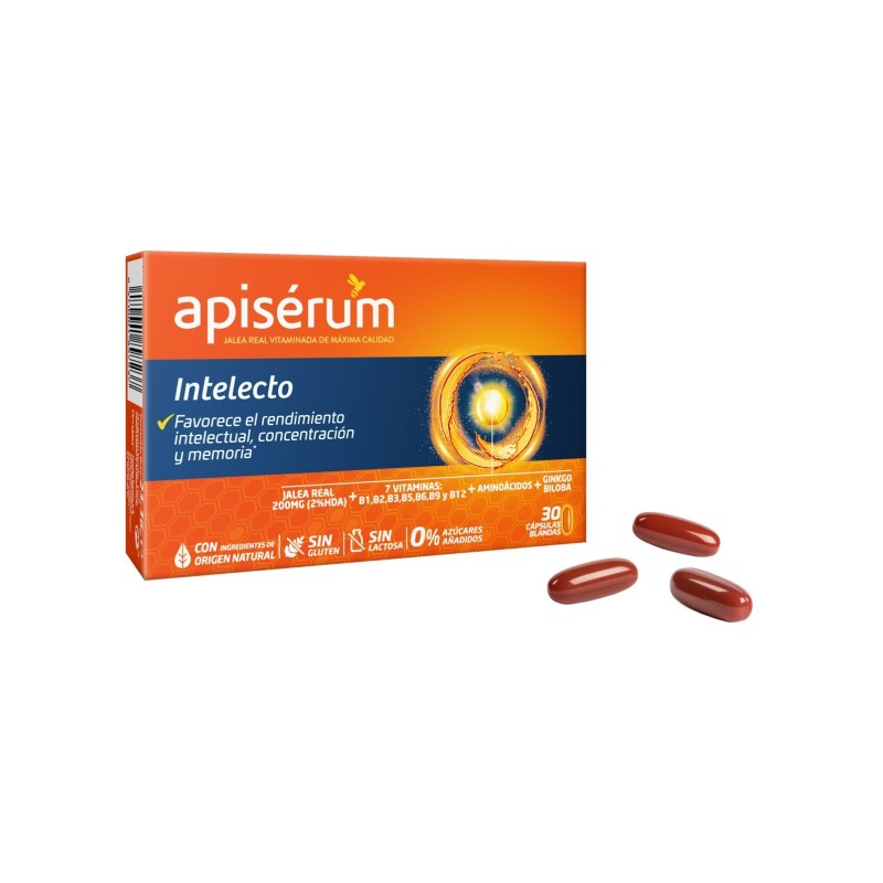 Apiserum Intelecto 30 Cápsulas