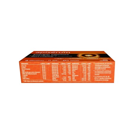 Apiserum Energia Vitamax 30 Cápsulas