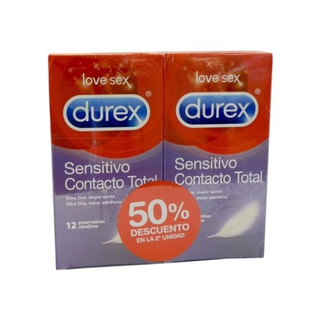 Preserva.Durex Duplo Cont Total 12 Und