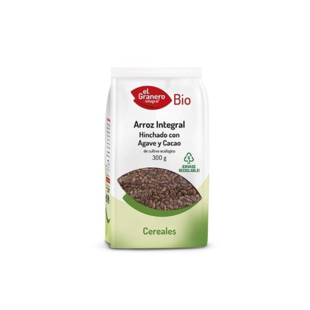 El Granero Integral Arroz Integral Hinchado Agave Y Cacao Bio 300G