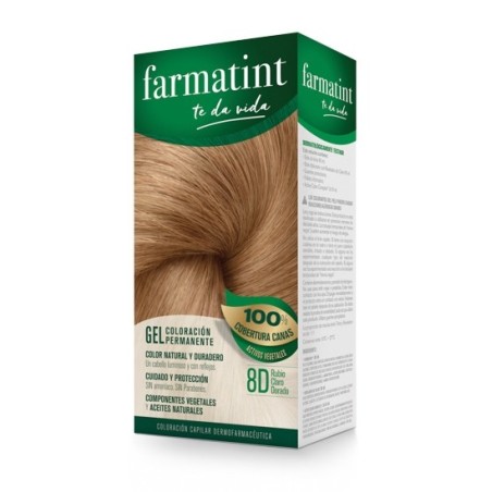Farmatint 8D Rubio Claro Dorado 130Ml