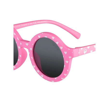 Gafa Sol Iaview Kids K2306 Minion Rosa Con Corazones Polarizada