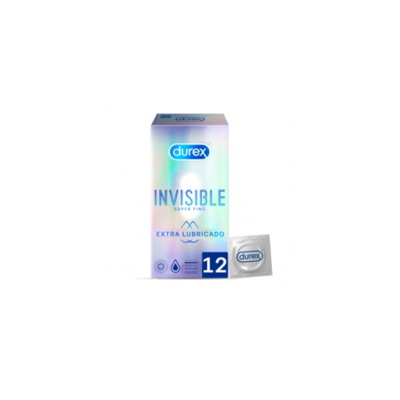 Preserva.Durex Invisible Lubricado 12Uds