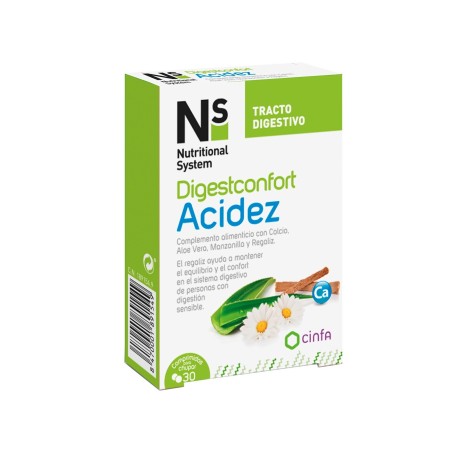 N+S Digestconfort Acidez 30 Comprimidos