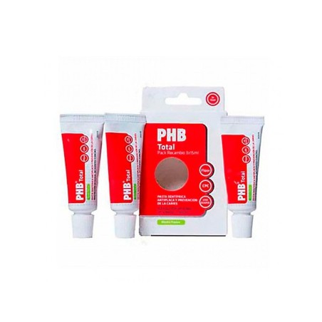 Phb Pack Total Pasta Dental Recambio 15Ml X3Uds