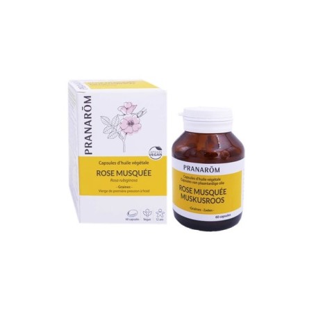 'Pranarôm Rose Musquée Capsules D''Huile Végétale 60Caps'