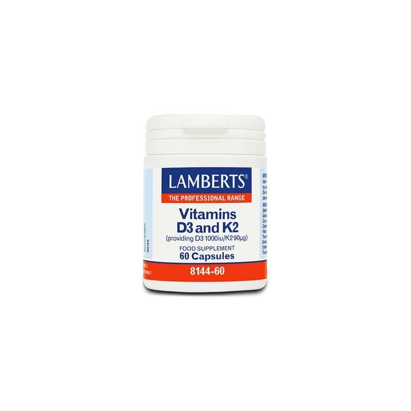 Lamberts Vitamina D3 1000 Ui Y K2 90 Μg 60 Caps