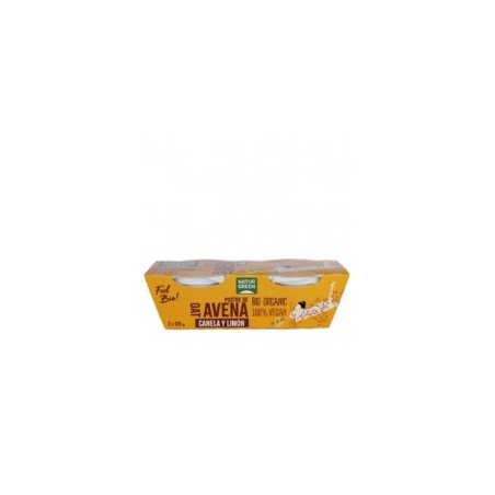 Naturgreen Postre Ecológico De Avena Con Canela Y Limón (2X125G)