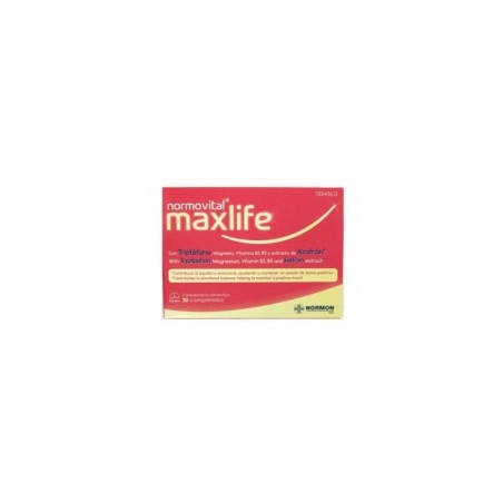 Normovital Maxlife 30 Comprimidos