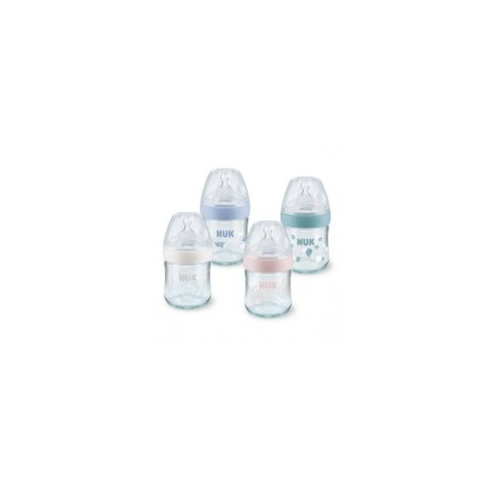 Nuk Biberon Cristal Nature Sense S 0-6M 120Ml (Blanco)