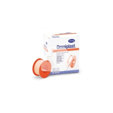 Omniplast Esparadrapo Tela Rosa 5Mx1,25Cm