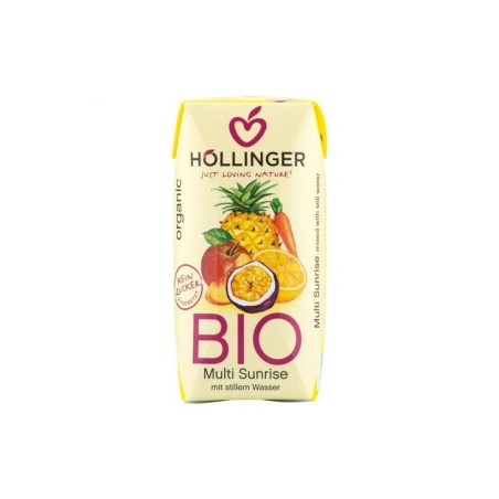 Höllinger Zumo Multi Sunrise Multifrutas Bio 3X200Ml
